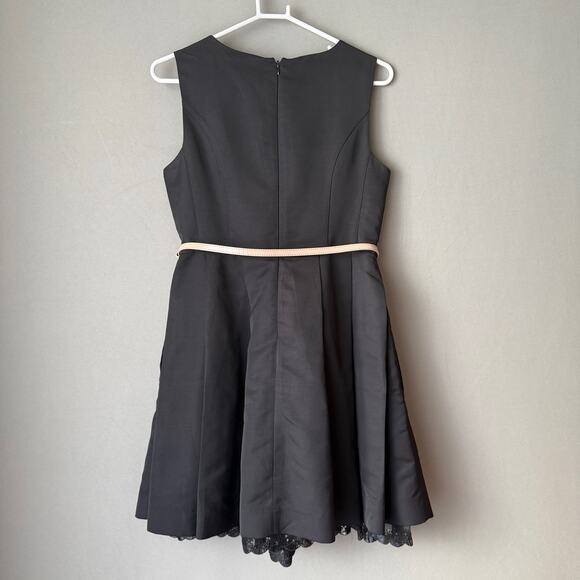 Jason Wu sz 12 Black belted A-line Dress - Picture 8 of 10